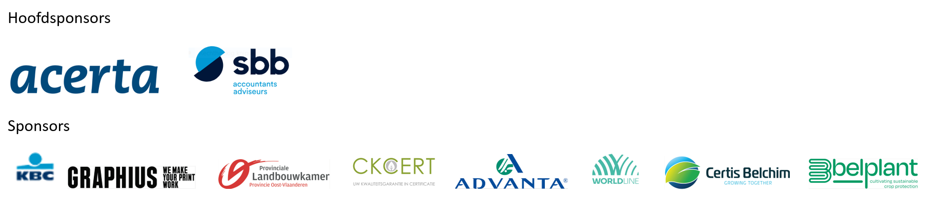 sponsors
