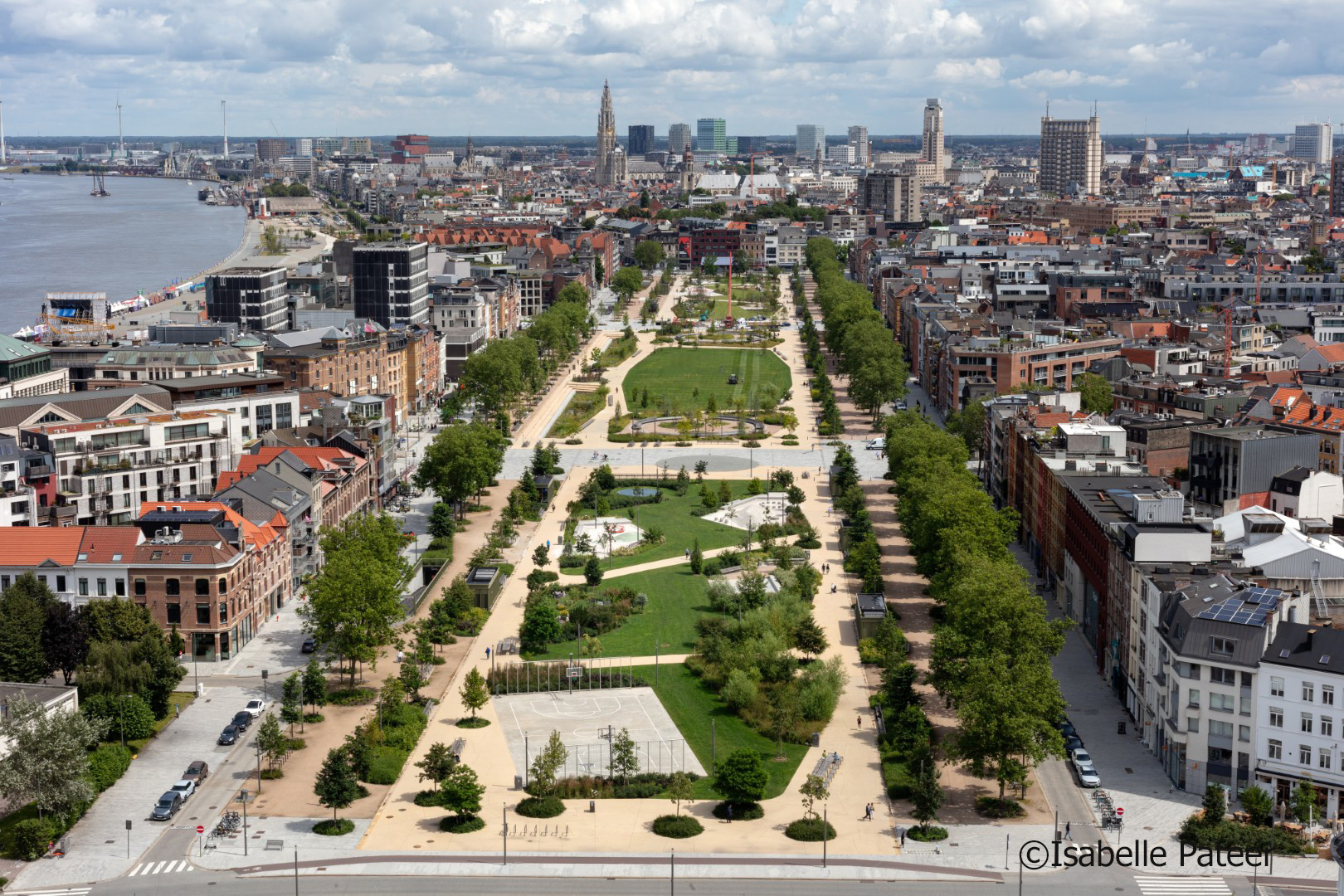 luchtfoto Zuidpark Antwerpen