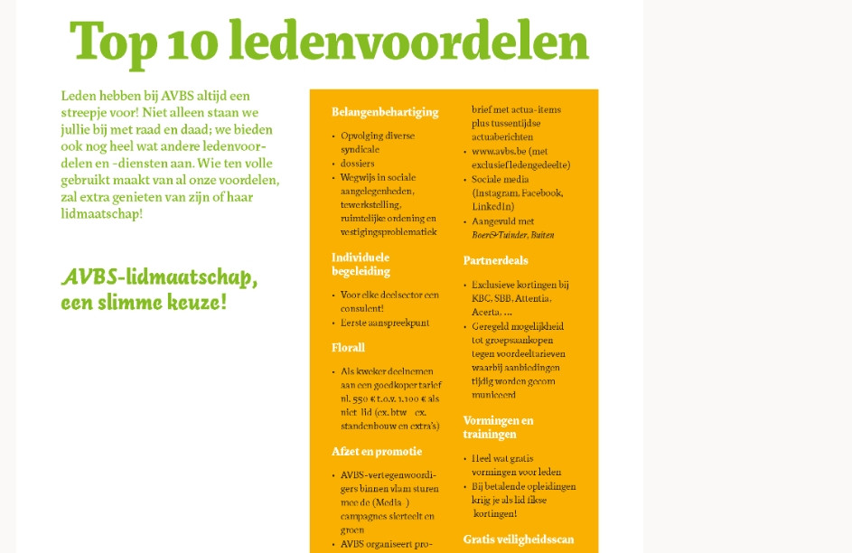 ledenvoordelen
